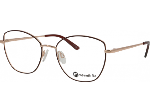 meineBrille Brille Damen meineBrille 04-40110-01, Weinrot/Roségold glänzend