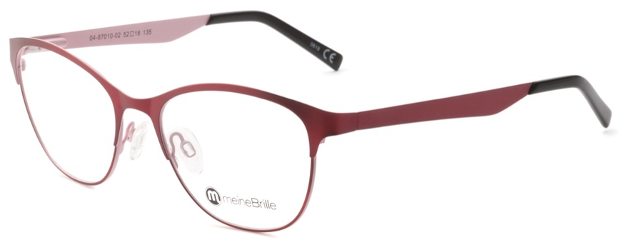 meineBrille 04-87010-02, Rot/Rosa Matt