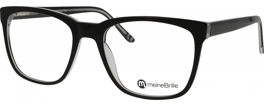 meineBrille 04-40180-01, Schwarz Transparent glänzend