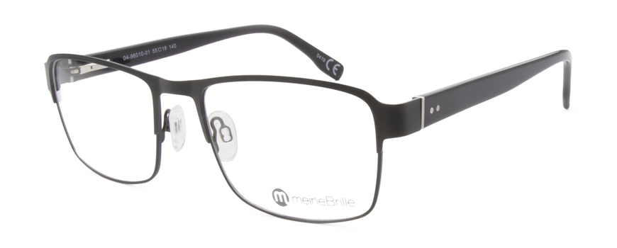 meineBrille 04-96010-01, Schwarz Matt