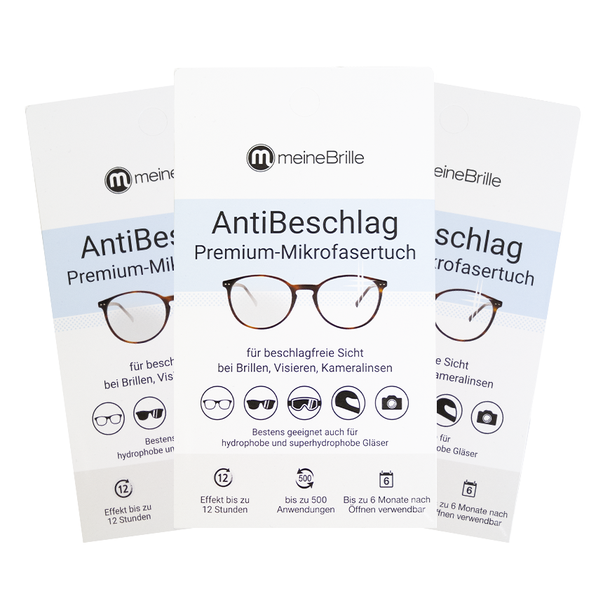 meineBrille AntiBeschlag Premium Mikrofasertuch 3er Set