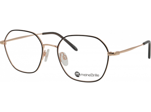 meineBrille Brille Unisex meineBrille 04-30000-01 Schwarz/ Kupfergold