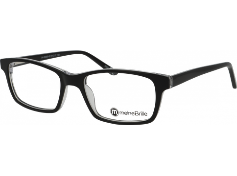 meineBrille Brille Unisex meineBrille 04-30080-02, Schwarz/Crystal
