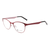 meineBrille 04-87010-02, Rot/Rosa Matt links