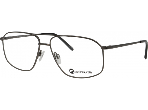 meineBrille 04-20190-01 dunkelgun glänzend Schrägansicht links