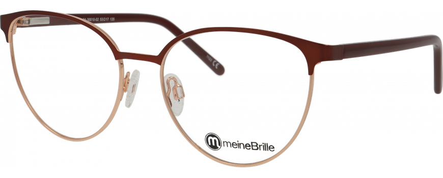 meineBrille 04-30010-02 Rot matt/Kupfergold glänzend