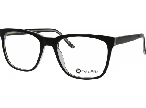 meineBrille Brille Herren meineBrille 04-40180-01, Schwarz Transparent glänzend