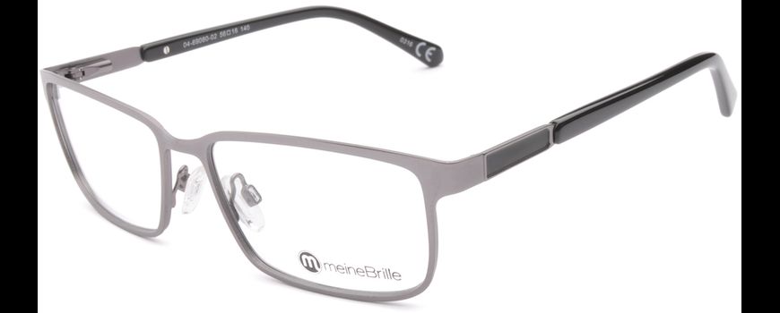 meineBrille 04-69080-02, Dunkel Gun/Schwarz