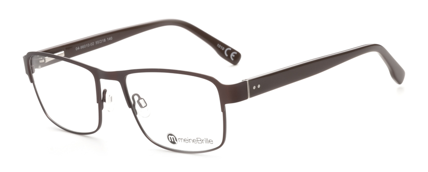 meineBrille 04-96010-02, Dunkel Braun Matt