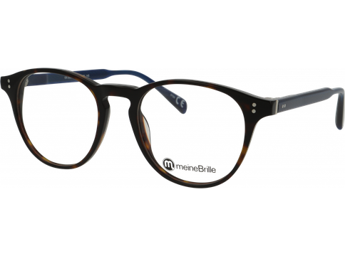 meineBrille Brille Unisex meineBrille 04-30070-02, Havanna/Dunkelblau
