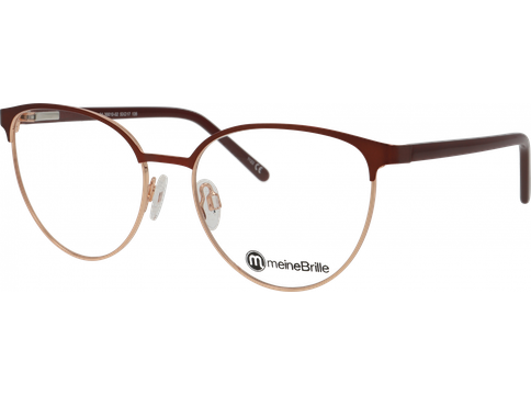 meineBrille Brille Damen meineBrille 04-30010-02 Rot matt/Kupfergold glänzend