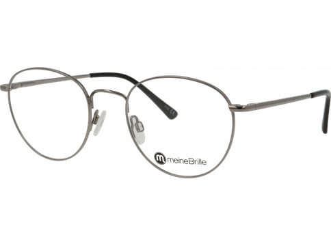 meineBrille 04-20200-02 Gun hell glänzend Schrägansicht links