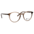 meineBrille 04-12070-01, Braun transparent glänzend Schräg rechts