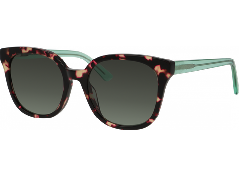 meineBrille Sonnenbrille Damen meineBrille 14-46140-01 havanna-pink/grün