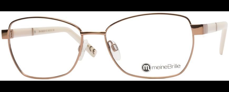 meineBrille 04-06020-01, Kupfergold/Alabaster