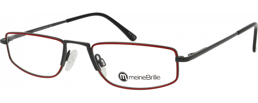 meineBrille 04-20210-01 Dunkelgrau Rot glänzend