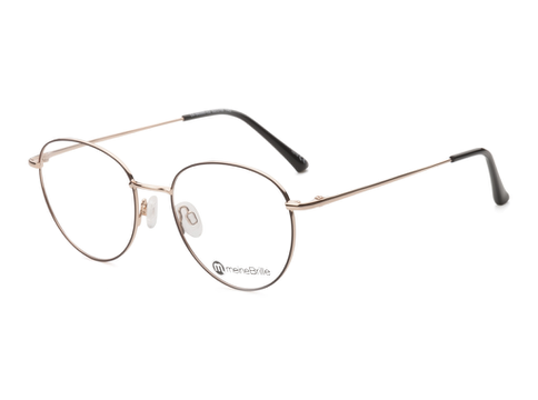 meineBrille 04-96090-02, Braun Matt/Gold Glänzend links