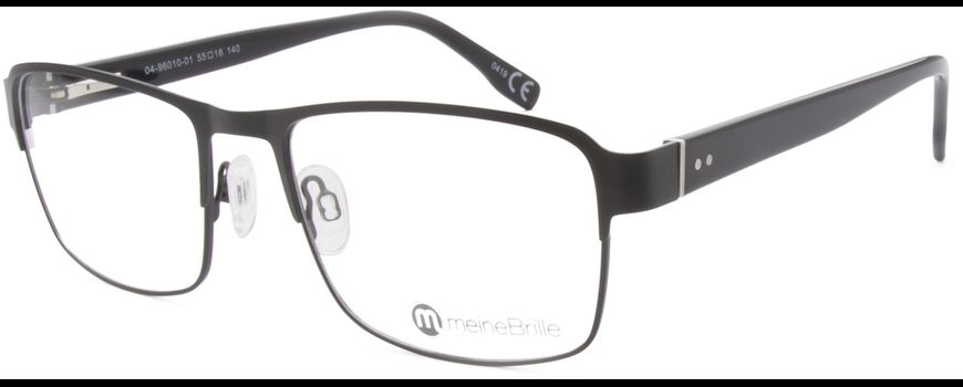 meineBrille 04-96010-01, Schwarz Matt
