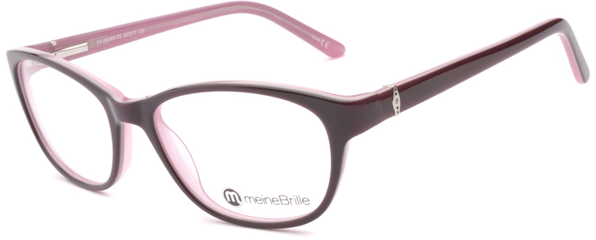 meineBrille 04-69180-02, Dunkel Violett/Rosa