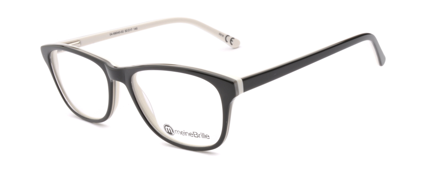 meineBrille 04-69040-02, Schwarz/Creme