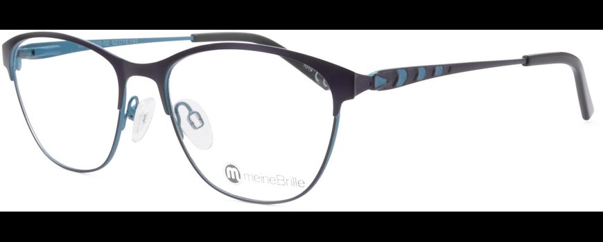 meineBrille 04-96020-02, Dunkel Violett/Türkis Matt