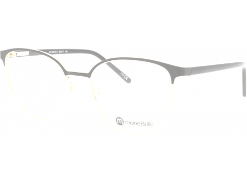 meineBrille Brille Damen meineBrille 04-30010-01 Schwarz matt/Gold glänzend