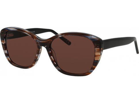 meineBrille Sonnenbrille Damen meineBrille 14-46120-01, Braun/Blau glänzend - Mehrfarbig